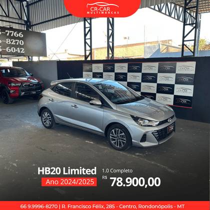 HYUNDAI HB20 1.0 12V FLEX LIMITED PLUS MANUAL HYUNDAI HB20 1.0 12V FLEX LIMITED PLUS MANUAL